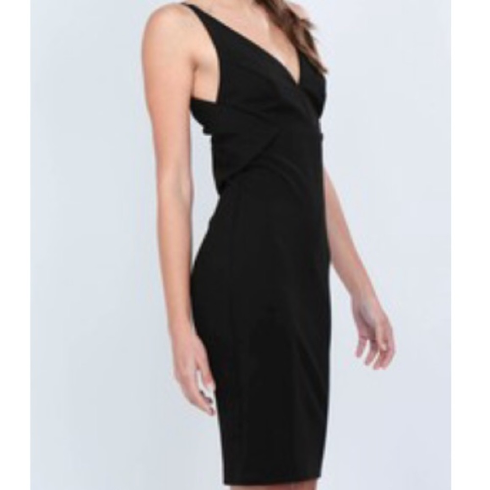 Little Black Little Red Fitted Strap Sleeve Fitted Dress Small Medium Large